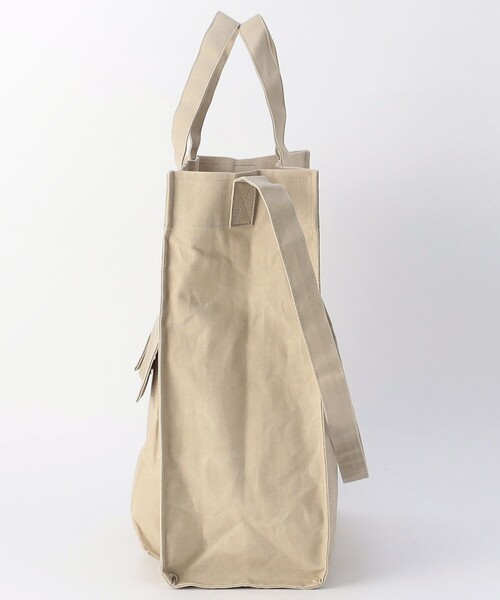 SUBLIME（サブライム）の「SUBLIME/サブライム PARAFIN  SQUARE TOTE BAG パラフィン スクエアトートバッグ（トートバッグ・メンズ・ブラック/ナチュラル/ベージュ・ONE SIZE）」の13枚目の写真