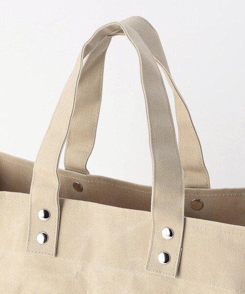 SUBLIME（サブライム）の「SUBLIME/サブライム PARAFIN  SQUARE TOTE BAG パラフィン スクエアトートバッグ（トートバッグ・メンズ・ブラック/ナチュラル/ベージュ・ONE SIZE）」の9枚目の写真