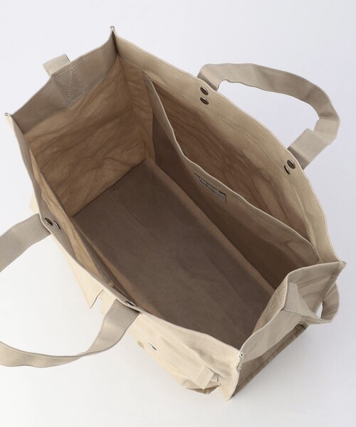 SUBLIME（サブライム）の「SUBLIME/サブライム PARAFIN  SQUARE TOTE BAG パラフィン スクエアトートバッグ（トートバッグ・メンズ・ブラック/ナチュラル/ベージュ・ONE SIZE）」の5枚目の写真