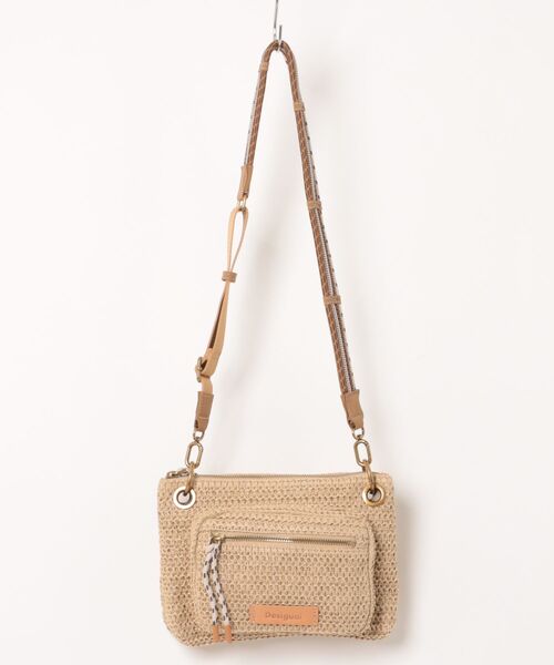 Desigual（デシグアル）の「大きなラフィア多機能バックパック（バックパック/リュック・レディース・ホワイト・FREE）」の3枚目の写真