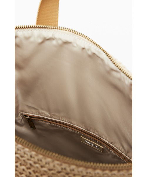 Desigual（デシグアル）の「大きなラフィア多機能バックパック（バックパック/リュック・レディース・ホワイト・FREE）」の12枚目の写真