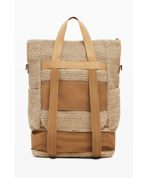 Desigual（デシグアル）の「大きなラフィア多機能バックパック（バックパック/リュック・レディース・ホワイト・FREE）」の13枚目の写真