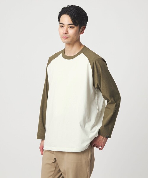 DAIWA（ダイワ）の「【別注】＜DAIWA＞GLR 合繊 ラグラン Tシャツ（Tシャツ/カットソー・メンズ・ブラック/グレー系/オフホワイト・M/L/XL）」の2枚目の写真