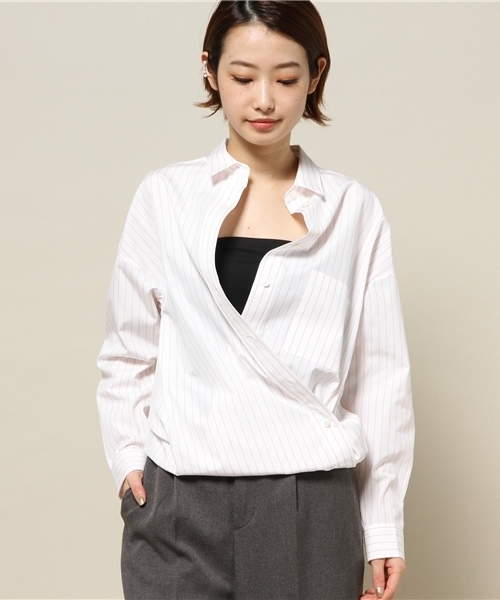 Spick & Span（スピックアンドスパン）の「3way シャツ◆（シャツ/ブラウス・レディース・ホワイト/ピンク/ネイビー・FREE）」の12枚目の写真