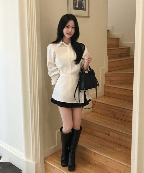 ELEGANCE PARIS（エレガンスパリ）の「ルネミニトートバッグ OUSH001A（トートバッグ・レディース・ブラック・FREE）」の7枚目の写真