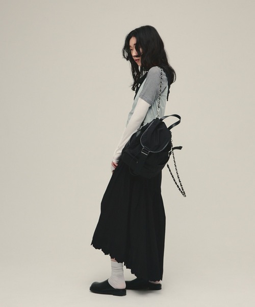 eL(エル)の「【eL】Made in India Embroidery Skirt/645533(スカート・レディース・オフホワイト/ブラック・FREE)」の10枚目の写真