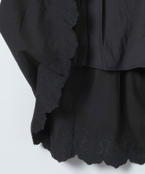 eL(エル)の「【eL】Made in India Embroidery Skirt/645533(スカート・レディース・オフホワイト/ブラック・FREE)」の15枚目の写真