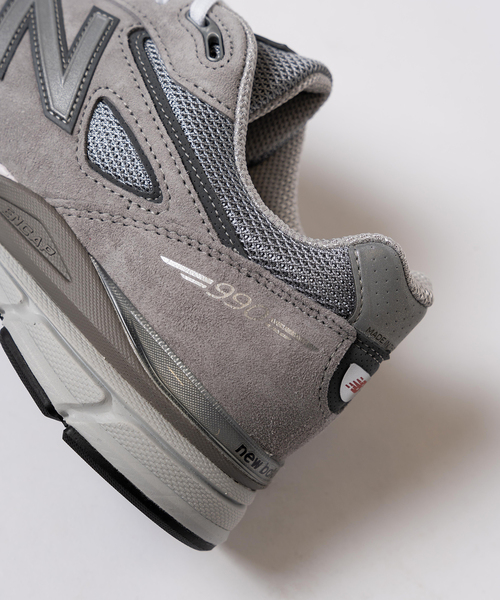 NEW BALANCE(ニューバランス)の「NEW BALANCE(ニューバランス) MADE U990GR4(スニーカー・メンズ・ライトグレー・26.5cm/26cm/25.5cm/28.5cm/28cm/27.5cm/27cm)」の4枚目の写真
