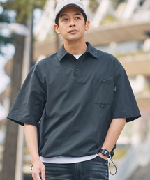 THE CRAFT CREW PRODUCTS（ザクラフトクループロダクツ）の「【EPIX AIRシリーズ】<セットアップ対応>ボックスシルエット ドローコード ポケット半袖ポロシャツ   接触冷感・UVカット・クイックドライ【THE CRAFT CREW PRODUCTS】（ポロシャツ）」