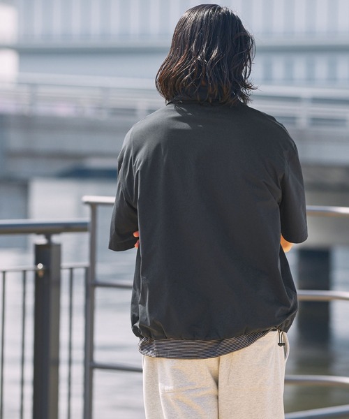 THE CRAFT CREW PRODUCTS（ザクラフトクループロダクツ）の「【EPIX AIRシリーズ】＜セットアップ対応＞ボックスシルエット ドローコード ポケット半袖ポロシャツ / 接触冷感・UVカット・クイックドライ【THE CRAFT CREW PRODUCTS】（ポロシャツ・メンズ・チャコール/モカ/ネイビー/ライトグレー/ブラック/オリーブ・S/M/L）」の18枚目の写真