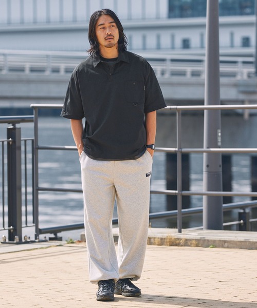 THE CRAFT CREW PRODUCTS（ザクラフトクループロダクツ）の「【EPIX AIRシリーズ】＜セットアップ対応＞ボックスシルエット ドローコード ポケット半袖ポロシャツ / 接触冷感・UVカット・クイックドライ【THE CRAFT CREW PRODUCTS】（ポロシャツ・メンズ・チャコール/モカ/ネイビー/ライトグレー/ブラック/オリーブ・S/M/L）」の21枚目の写真