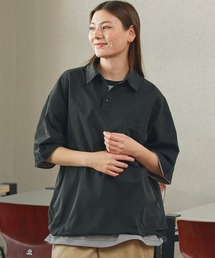 THE CRAFT CREW PRODUCTS（ザクラフトクループロダクツ）の「【EPIX AIRシリーズ】<セットアップ対応>ボックスシルエット ドローコード ポケット半袖ポロシャツ   接触冷感・UVカット・クイックドライ【THE CRAFT CREW PRODUCTS】（ポロシャツ）」