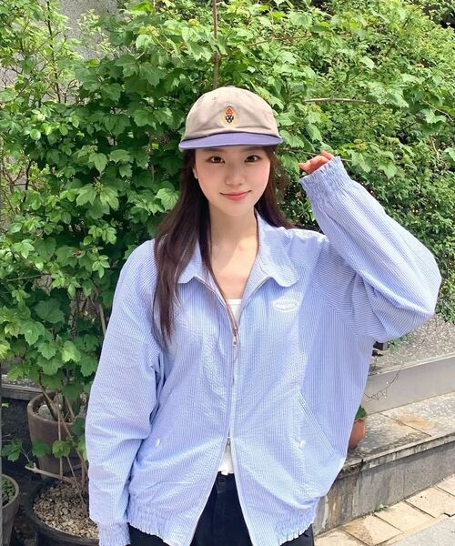 COVERNAT WOMAN（カバーナットウーマン）の「ウーマンストライプシアサーカーブルージョンジャケットブルー（ブルゾン・レディース・その他・WM/WS）」の10枚目の写真