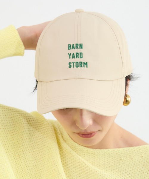 BARNYARDSTORM（バンヤードストーム）の「BARNYARDSTORM / BYS刺繍ロゴCAP（キャップ・レディース・ブラウン/オフホワイト/グリーン・FREE）」の2枚目の写真