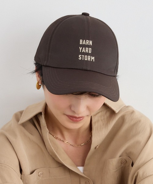 BARNYARDSTORM（バンヤードストーム）の「BARNYARDSTORM / BYS刺繍ロゴCAP（キャップ・レディース・ブラウン/オフホワイト/グリーン・FREE）」の7枚目の写真