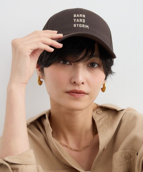 BARNYARDSTORM（バンヤードストーム）の「BARNYARDSTORM / BYS刺繍ロゴCAP（キャップ・レディース・ブラウン/オフホワイト/グリーン・FREE）」の9枚目の写真