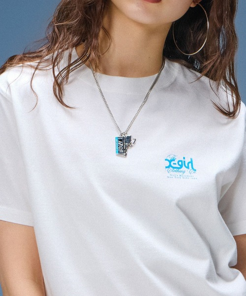 X-girl(エックスガール)の「SENTIMENTAL VALUE CHARMS NECKLACE(ネックレス・レディース・シルバー・ONE SIZE)」の3枚目の写真