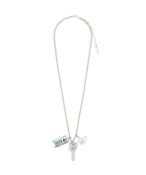 X-girl(エックスガール)の「SENTIMENTAL VALUE CHARMS NECKLACE(ネックレス・レディース・シルバー・ONE SIZE)」の5枚目の写真