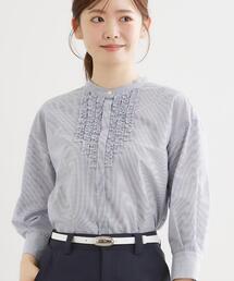 Reflect（リフレクト）の「【接触冷感】八分袖フロントフリルブラウス（シャツ/ブラウス）」