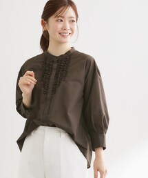 Reflect（リフレクト）の「【接触冷感】八分袖フロントフリルブラウス（シャツ/ブラウス）」