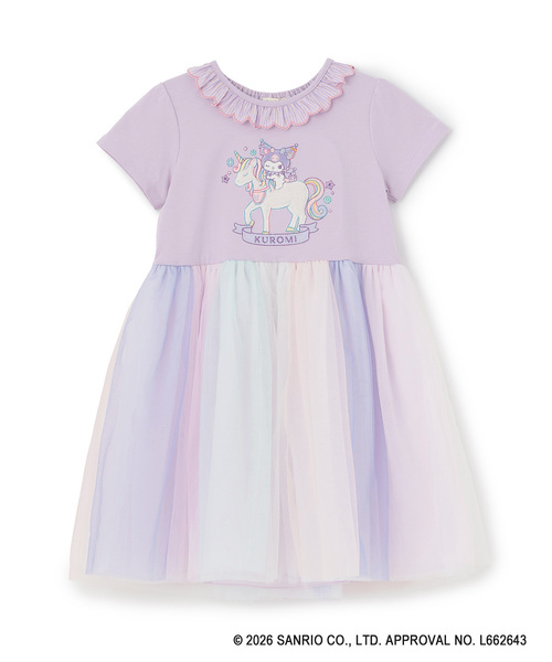 baby cheer（ベイビーチアー）の「【マイメロディ/シナモロール/クロミ】ユニコーンワンピース（ワンピース・キッズ・ラベンダー/ブルー/ピンク・110cm/100cm/90cm/80ｃｍ/120cm）」の3枚目の写真