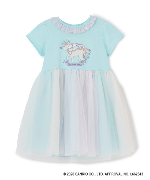 baby cheer（ベイビーチアー）の「【マイメロディ/シナモロール/クロミ】ユニコーンワンピース（ワンピース・キッズ・ラベンダー/ブルー/ピンク・110cm/100cm/90cm/80ｃｍ/120cm）」の2枚目の写真