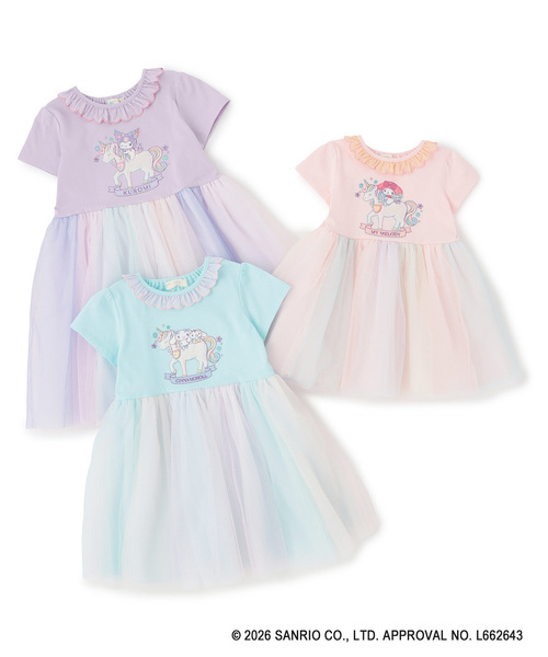 baby cheer（ベイビーチアー）の「【マイメロディ/シナモロール/クロミ】ユニコーンワンピース（ワンピース・キッズ・ラベンダー/ブルー/ピンク・110cm/100cm/90cm/80ｃｍ/120cm）」の14枚目の写真