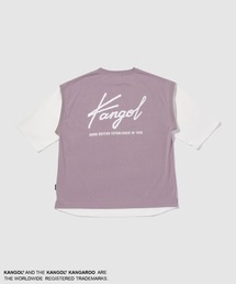 【KANGOL/カンゴール】ユニセックス フェイクレイヤード ベストTシャツ 発泡ロゴプリント