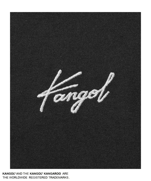 KANGOL（カンゴール）の「【KANGOL/カンゴール】ユニセックス フェイクレイヤード ベストTシャツ 発泡ロゴプリント（Tシャツ/カットソー・メンズ・グレイッシュベージュ/パープル/スミクロ・L/M/XL）」の5枚目の写真