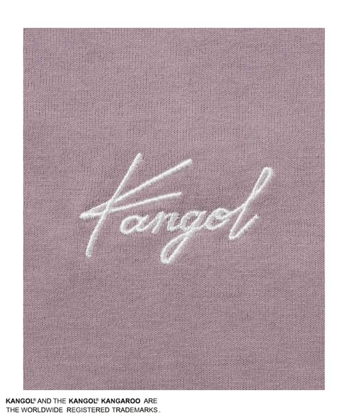 KANGOL（カンゴール）の「【KANGOL/カンゴール】ユニセックス フェイクレイヤード ベストTシャツ 発泡ロゴプリント（Tシャツ/カットソー・メンズ・グレイッシュベージュ/パープル/スミクロ・L/M/XL）」の6枚目の写真