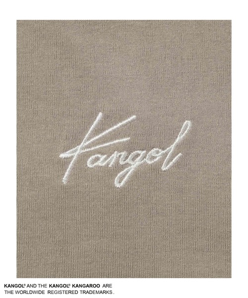 KANGOL（カンゴール）の「【KANGOL/カンゴール】ユニセックス フェイクレイヤード ベストTシャツ 発泡ロゴプリント（Tシャツ/カットソー・メンズ・グレイッシュベージュ/パープル/スミクロ・L/M/XL）」の7枚目の写真