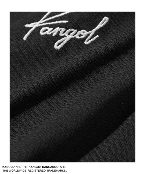 KANGOL（カンゴール）の「【KANGOL/カンゴール】ユニセックス フェイクレイヤード ベストTシャツ 発泡ロゴプリント（Tシャツ/カットソー・メンズ・グレイッシュベージュ/パープル/スミクロ・L/M/XL）」の8枚目の写真