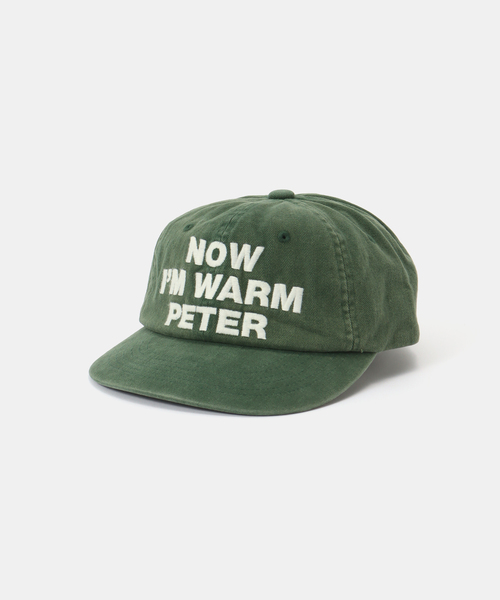 B.C STOCK(ベーセーストック)の「【WEB+一部店舗限定】MY NAME IS PETER / 6-PANEL NOW I'M WARM PETER CAP(キャップ・レディース・グリーン/レッド・FREE)」の2枚目の写真