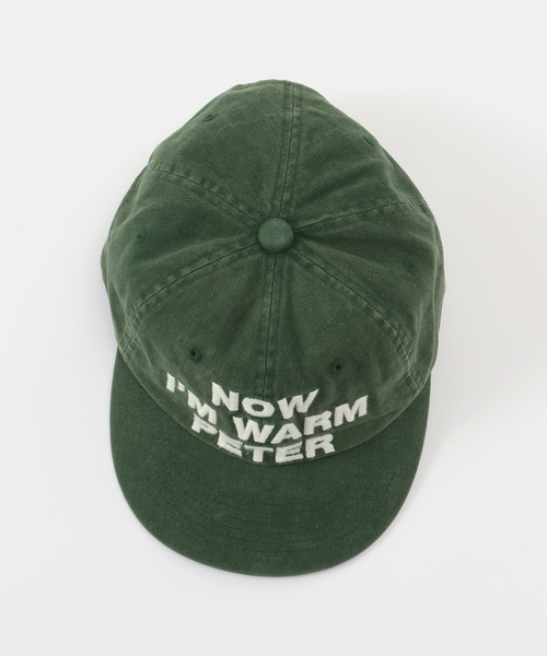 B.C STOCK(ベーセーストック)の「【WEB+一部店舗限定】MY NAME IS PETER / 6-PANEL NOW I'M WARM PETER CAP(キャップ・レディース・グリーン/レッド・FREE)」の5枚目の写真