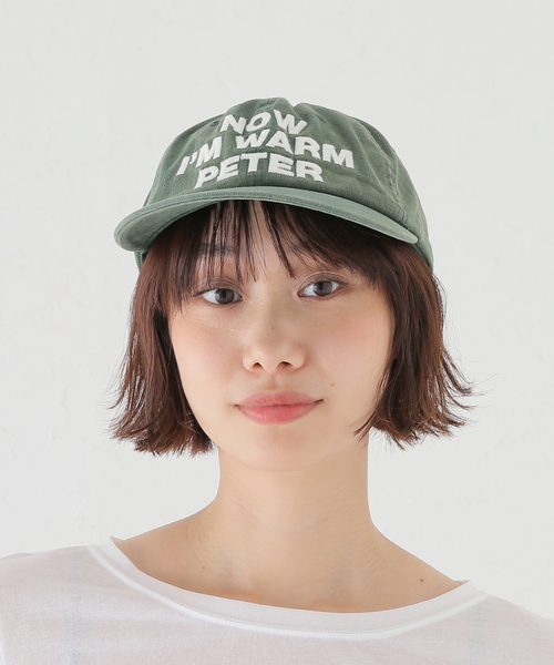B.C STOCK(ベーセーストック)の「【WEB+一部店舗限定】MY NAME IS PETER / 6-PANEL NOW I'M WARM PETER CAP(キャップ・レディース・グリーン/レッド・FREE)」の12枚目の写真