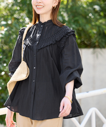 SLOBE IENA | 《WEB限定/》フリルピンタックブラウス(シャツ/ブラウス)
