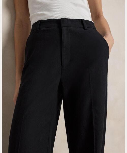 POLO RALPH LAUREN（ポロ ラルフ ローレン）の「ストレッチ コットンリネン Beaton パンツ（その他パンツ・レディース・ブラック系1・2/6/4/0/00）」の7枚目の写真