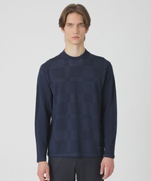 BLACK LABEL CRESTBRIDGE（ブラックレーベル・クレストブリッジ）の「リネンミックスシャドーチェックニット（ニット/セーター）」
