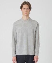 BLACK LABEL CRESTBRIDGE | リネンミックスシャドーチェックニット(ニット/セーター)