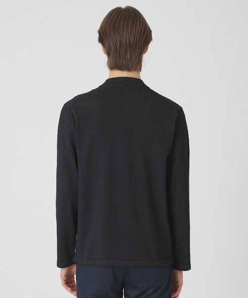 BLACK LABEL CRESTBRIDGE（ブラックレーベル・クレストブリッジ）の「リネンミックスシャドーチェックニット（ニット/セーター・メンズ・ライトグレー/ブルー系その他4/ブラック・M/XL/L）」の11枚目の写真