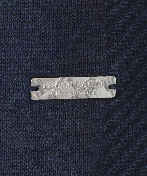 BLACK LABEL CRESTBRIDGE（ブラックレーベル・クレストブリッジ）の「リネンミックスシャドーチェックニット（ニット/セーター・メンズ・ライトグレー/ブルー系その他4/ブラック・M/XL/L）」の22枚目の写真