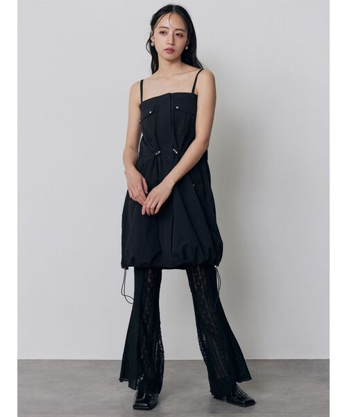 MURUA（ムルーア）の「【WEB限定】レースパッチワークフレアパンツ（その他パンツ・レディース・アイボリー/ブラック・FREE）」の11枚目の写真