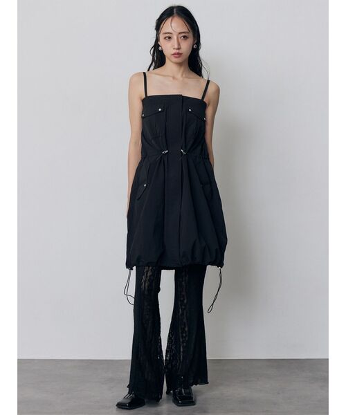 MURUA（ムルーア）の「【WEB限定】レースパッチワークフレアパンツ（その他パンツ・レディース・アイボリー/ブラック・FREE）」の10枚目の写真