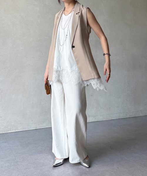 DouDou（ドゥドゥ）の「【WEB限定】メッシュジレ（ベスト・レディース・ブラック/ベージュ/ネイビー・FREE）」の11枚目の写真