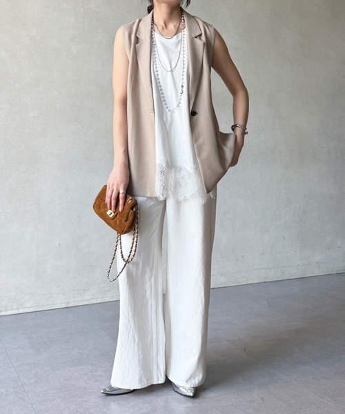 DouDou（ドゥドゥ）の「【WEB限定】メッシュジレ（ベスト・レディース・ブラック/ベージュ/ネイビー・FREE）」の10枚目の写真