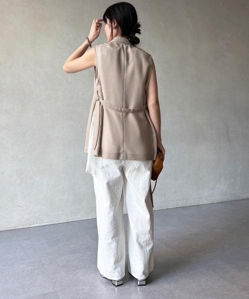 DouDou（ドゥドゥ）の「【WEB限定】メッシュジレ（ベスト・レディース・ブラック/ベージュ/ネイビー・FREE）」の8枚目の写真