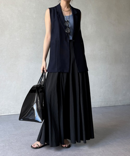 DouDou（ドゥドゥ）の「【WEB限定】メッシュジレ（ベスト・レディース・ブラック/ベージュ/ネイビー・FREE）」の21枚目の写真