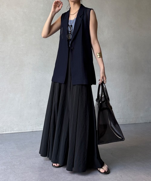 DouDou（ドゥドゥ）の「【WEB限定】メッシュジレ（ベスト・レディース・ブラック/ベージュ/ネイビー・FREE）」の20枚目の写真