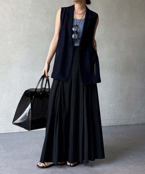 DouDou（ドゥドゥ）の「【WEB限定】メッシュジレ（ベスト・レディース・ブラック/ベージュ/ネイビー・FREE）」の19枚目の写真