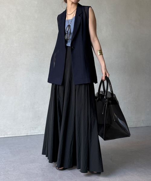 DouDou（ドゥドゥ）の「【WEB限定】メッシュジレ（ベスト・レディース・ブラック/ベージュ/ネイビー・FREE）」の18枚目の写真